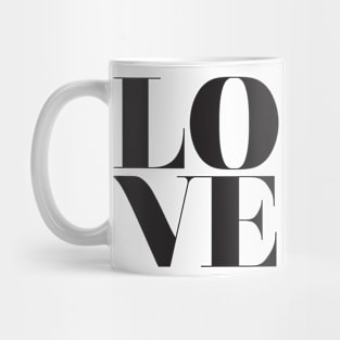 Love Typography Mug